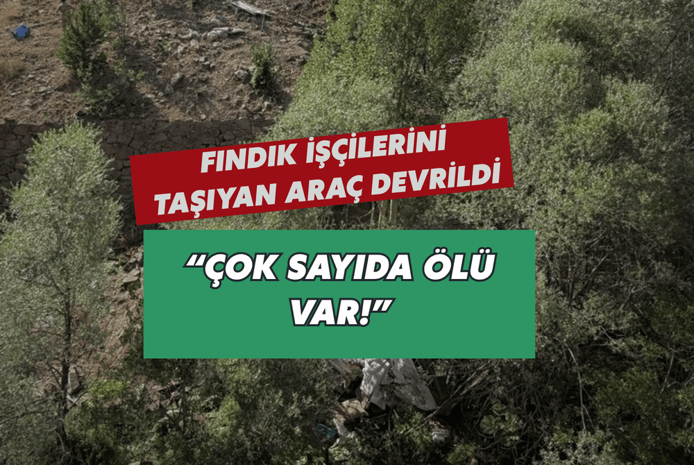 Fındık İşçilerini Taşıyan Araç Devrildi"Çok Sayıda Ölü Var!"