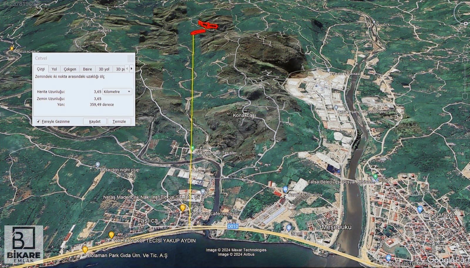 Ordu Fatsa Bağlaraca’da 20 Dönüm Satılık Fındık Bahçesi